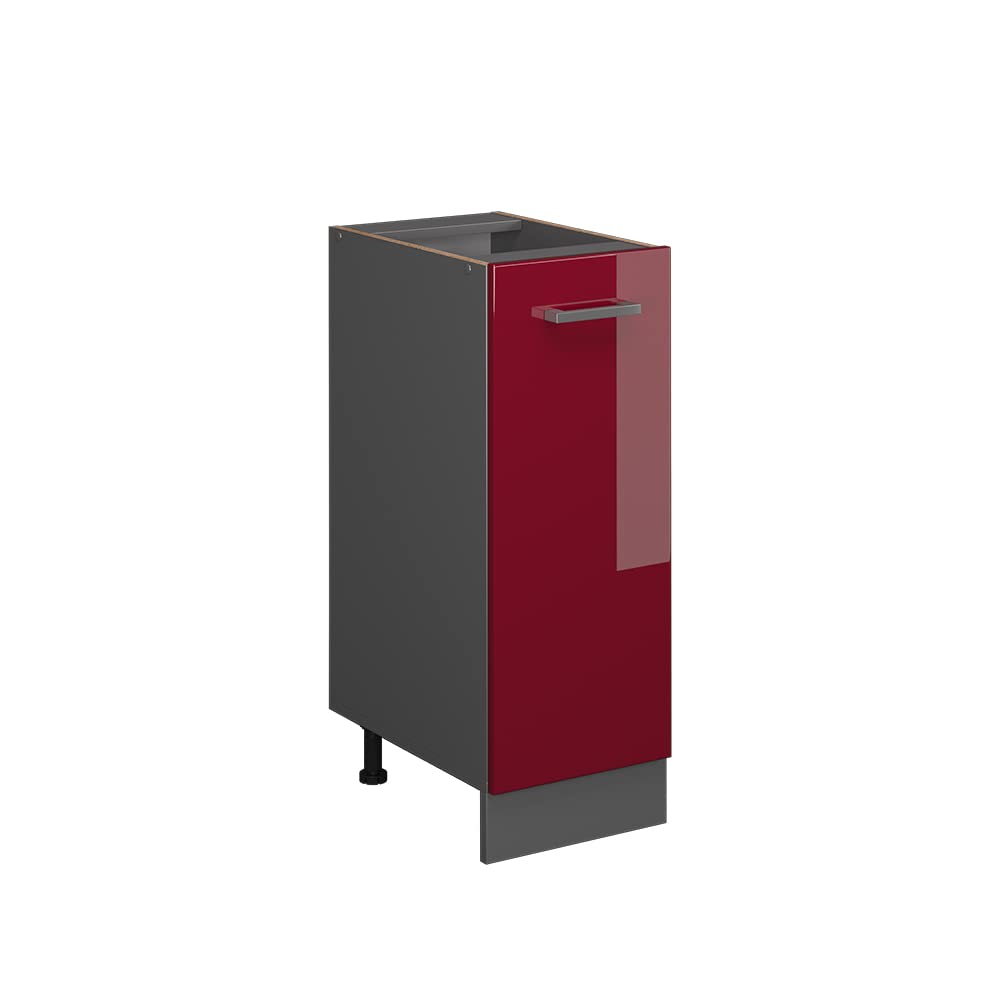 Vicco Pharmacy cabinet Raul, Red high gloss, 30 cm without worktop, for flexible combination within modular kitchen systems — image 1