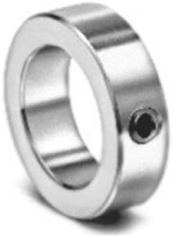 Climax Metal LC-125 Steel Set Screw Collar, Lightweight Zinc Plating, 1-1/4" Bore Size, 1-3/4" OD, With 5/16-18 x 1/4 Set Screw