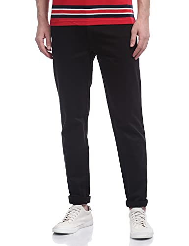 Image of Monte Carlo Men's Mid Rise Regular Fit Casual Pants