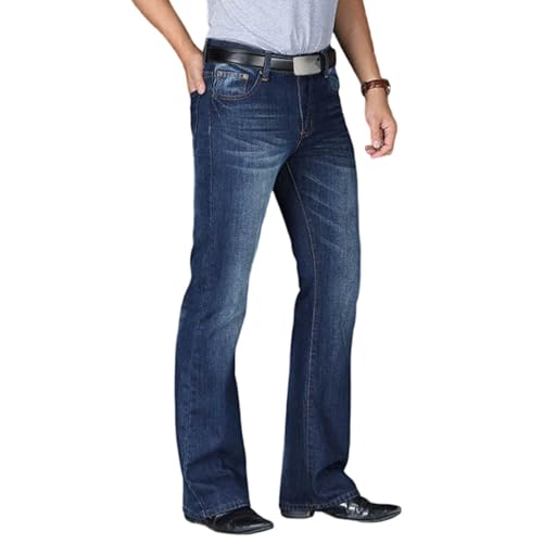 Men's Denim Boot Cut Pants Flared Flares Style Jeans Trousers Bell Bottom Casual Vintage Hippie3
