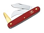 Victorinox, Coltello da innesto e potatura 3, Professionale, per Vivai e Giardinieri, Svizzero, Rosso, Lama, ricurva