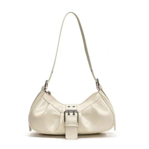Sac à bandoulière en cuir synthétique blanc pour femme