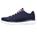Skechers Women's Graceful Get Connected Sneaker, Navy Mesh Hot Pink Trim, 4 UK