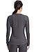 Cherokee Underscrub Long Sleeve Women’s Knit Tee Nursing Underscrubs Crew Neck Layering Top for Women - CK773, XS, Pewter