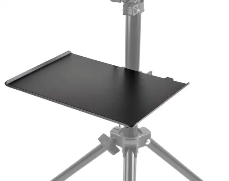 Utility Tray Clamp for Gadget & Accessories | Compatible w/Light & Microphone Stand | Clamp-on Table Tray for Photography Studio, Music Studio, Video set, Live Streaming Recording, Stage Performance