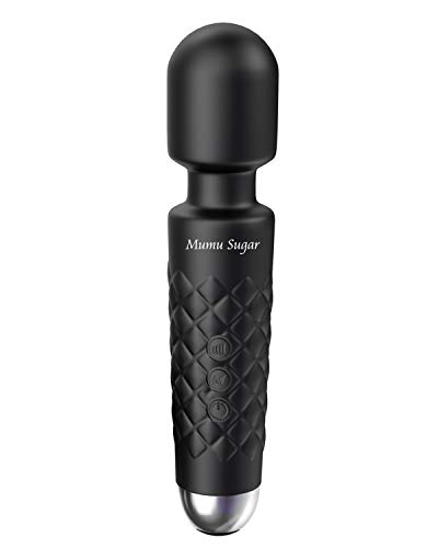 Mumu Sugar Wand Massager Powerful, Cordless Rechargeable Wand Massager with 8 Powerful Speeds