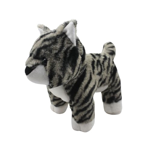 Image of Tickles Cheetah Soft Stuffed Plush Animal Toy for Kids Boys & Girls Birthday Gift (Size: 28 cm Color: Grey)