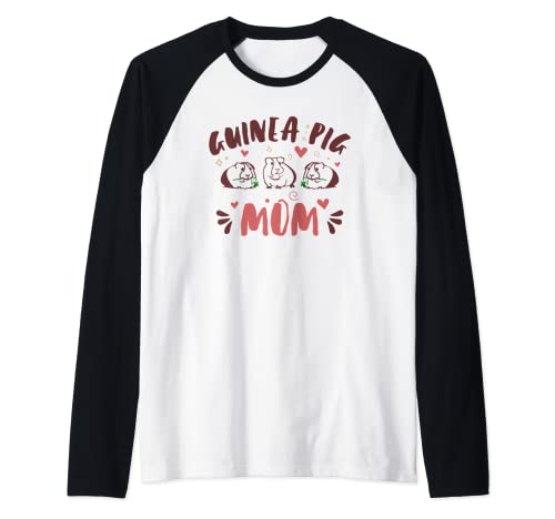 Guinea Pig Mamma - Guinea Pig Mama - Piggie Mamma Maglia con Maniche Raglan