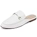 JENN ARDOR Women’s Mule Flats Shoes Pointed Toe Backless Slipper Slip On Loafer Shoes
