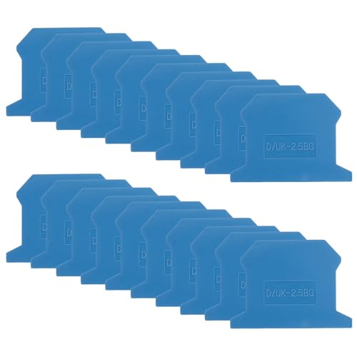 Bloque de terminales riel DIN: Cubierta de extremo deflector azul D-UK2.5
