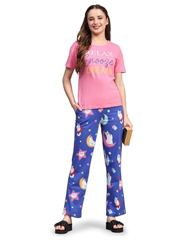 Image of B STORIES Women's Cotton Pyjama Set | Comfort and Relexed Nightsuit for Ladies