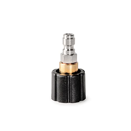 MJJC Pressure Washer Snow Foam Lance Adaptor Connector Compatible Varies Adapter for MJJC PRO/Blue Foam Gun (MJJC016 1/4 Quick Connector Adaptor)