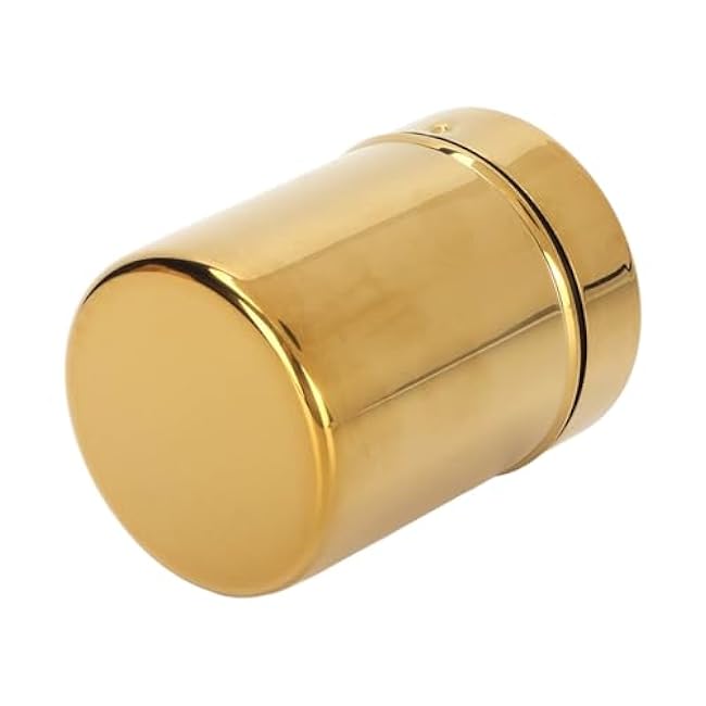 Stainless Steel Rust Resistance Gold Fine Mesh Powder Sugar Shaker Powder Shaker Powder Sugar Shaker Duster Kitchen Supplies