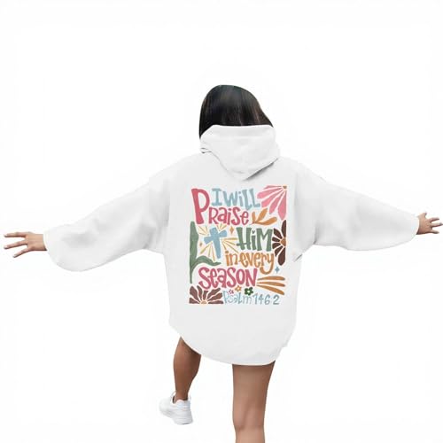 Sweat à capuche imprimé idéal pour les sorties et la détente