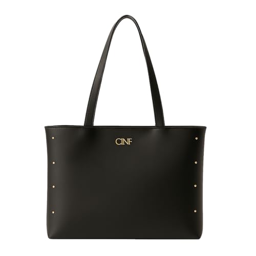 Bolsa Sacola Feminina Grande De Ombro Universitária Reforçada (Preta)