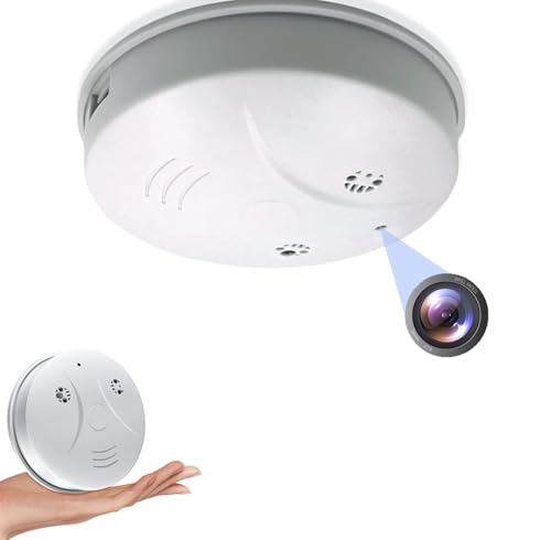 Kestanlora Smoke Detector Hidden Camera WiFi 1080P Wireless Spy Cameras Nanny Cam with Motion Detection, Indoor Camera for Home Security