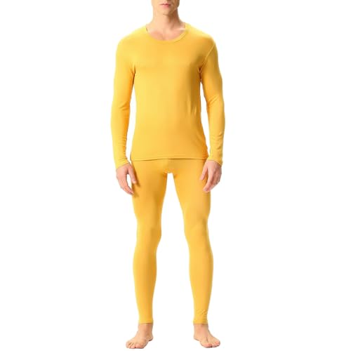 Men's Thermal Underwear Set, Microfiber Soft Fleece Lined Long Johns Winter Warm Base Layer Top & Bottom Big and Tall - Main Image