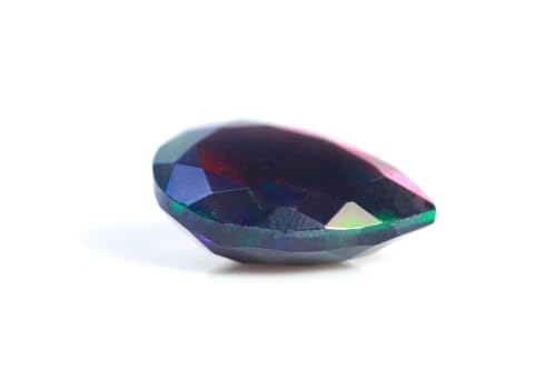 Opale éthiopienne noire forme poire 1.19 Cts, un cadeau précieux aux feux naturels intenses