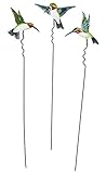 Miles Kimball Hummingbird Lawn Stakes by Maple Lane Creations - Set of 3