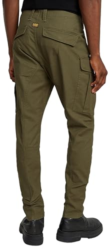 G-STAR Raw - Mens Zip Pocket 3D Skinny Cargo 2.0 5-Pocket Pants, Color Shadow Olive, Size: 38W x 36L2