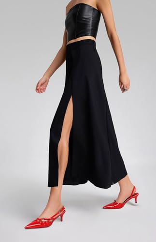 MICIFA Slingback Kitten Heels for Women Pointed Toe Stiletto Heels Slip On Pumps with Buckled Straps Dress Work Heeled Sandals3