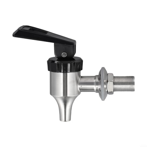Fauhapyway Dispensador de bebidas de acero inoxidable con junta de silicona para barril de jugo y vino, se adapta a agujeros de 16 a 20 mm (B)