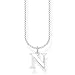 Produktbild Thomas Sabo Damen Halskette Buchstabe N silber 925 Sterlingsilber, 38-45 cm Länge