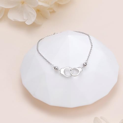 Image of Anklet for Women S925 Sterling Silver Adjustable Foot Plus Ankle Bracelet