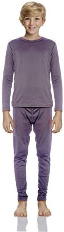 Rocky Thermal Underwear for Boys Cotton Knit Thermals Kids Base Layer Long John Pajamas Set