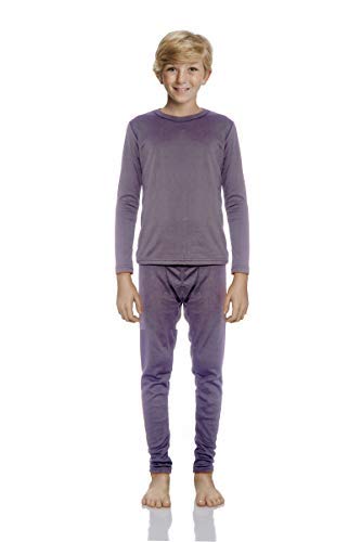 Rocky Thermal Underwear for Boys Cotton Knit Thermals Kids Base Layer Long John Pajamas Set