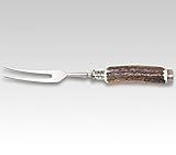 rehwappen solingen bowie knife Tranchiergabel, Hirschhorn, Abschlusskappe