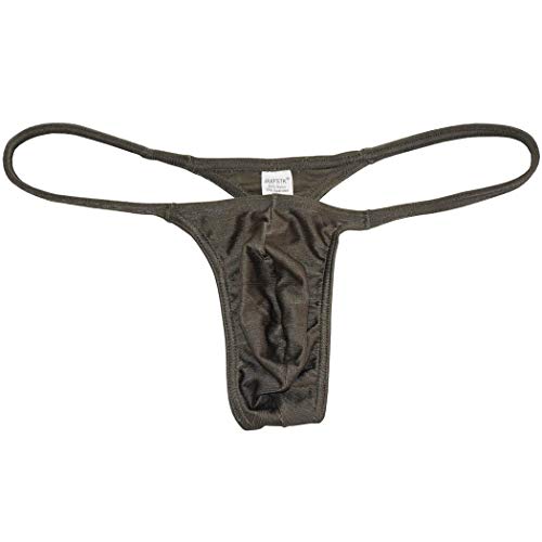 Men's Micro Thong Drawing String Mini Bikini Guys Underwear Narrow Pouch Male Shiny T-Back Lingerie2