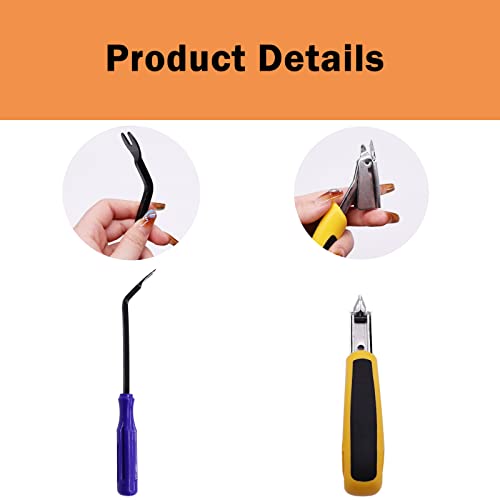 Image of 2Pcs Heavy Duty Upholstery and Construction Staple Remover with Upholstery and Construction Staple Puller Tack Puller Tool, for Furniture, Floor,Photo,Carton Frame
