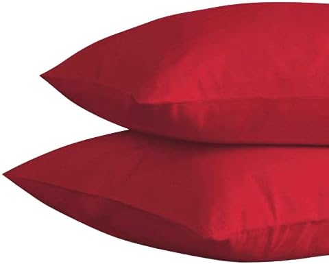 Super Soft Pack Of 2 Poly Cotton Purple Pillow Covers (Purple, 2 x Pillow Cases)