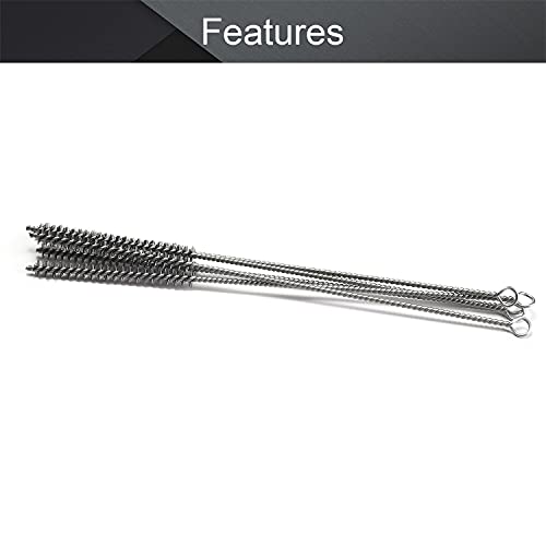 Image of Utoolmart Steel Wire Spiral Power Brushes, 0.4-inch Diameter, 12-inch Length, 5pcs
