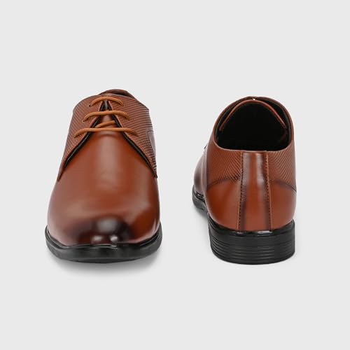 Image of Centrino Formal Shoe for Men | Cushioned Insole for Better Comfort | Stylish Lace-Up for Boys | Perfect for Office Wear & Formal Dress (9782)