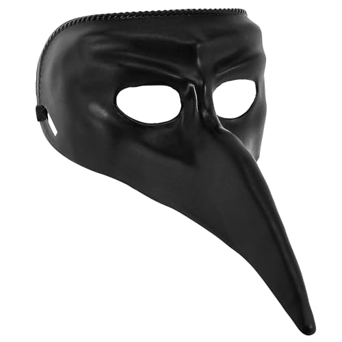 WIDMANN 46873 - Máscara veneziana unissexo para adulto, plástico, carnaval veneziano, festas temáticas, tamanho único, cor preta