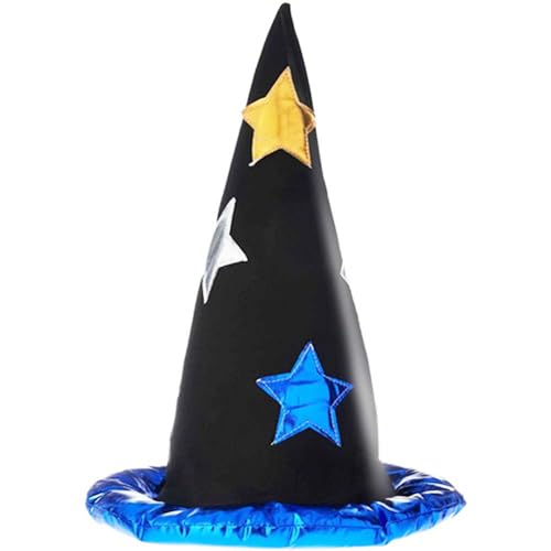 Multicolor Wizard Hat - Mystical & Fun Costume Accessory Perfect For Halloween, Themed Parties & More - 1 Pc