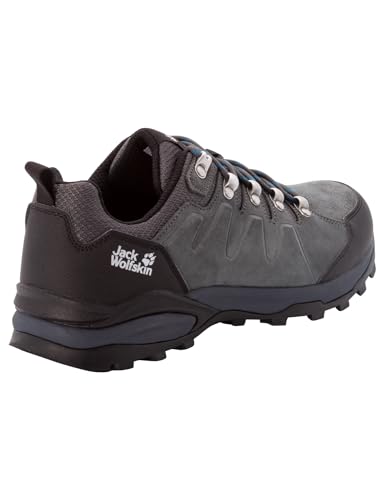 Jack Wolfskin Herren Refugio Texapore Low M Walking-Schuhe, Grey / Black, 43 EU – Ansicht 4