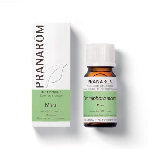 Pranarôm - Olio Essenziale di Mirra - Bio | 100% Puro e Naturale | Per Diffusione e Cura della Pelle | 5 ml