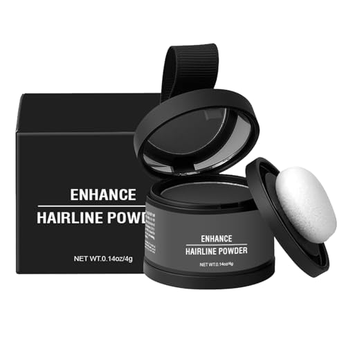 Hairline Powder Root Cover Up - Waterproof Hair Root Concealer Powder With Applicator, Instant Hairline Filler For Gray Coverage Hair Volume Boost, Long Lasting Haiir Texture Powdere For Men Women