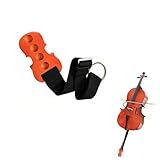 Tyatiyzn Soporte Para Contrabajo/Violonchelo Antideslizante, Accesorios para Violonchelo, Madera Maciza de Arce para Chelo Cinturon Cello Endpin Stopper con 4 Agujeros