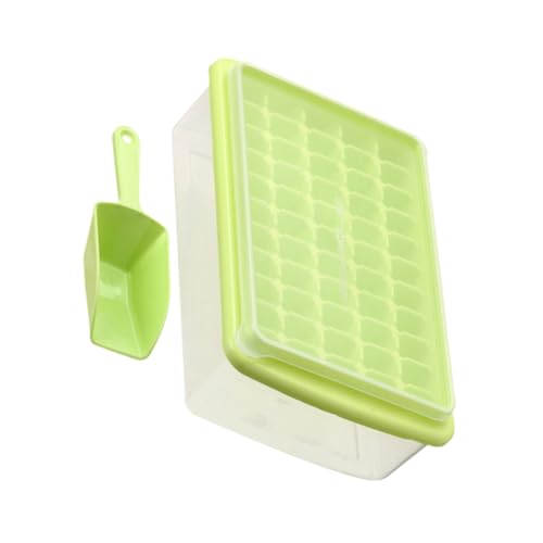 Beaupretty 蓋付き多格製氷トラスチック製耐低温冷凍保存可能 保鮮ボックス付き 格アイスキューブモールド 家用飲料向けゆっくり溶ける氷作成