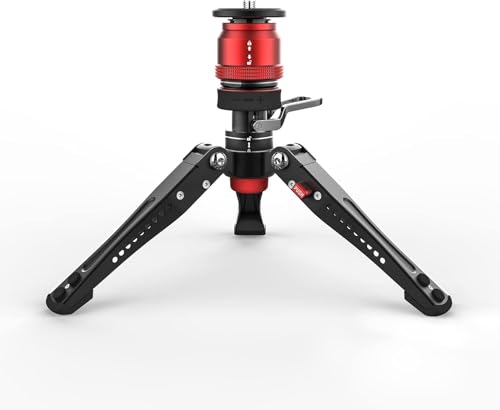 Image of IFOOTAGE Cobra 3 Monopod Base-P Mini Desktop Tripod, Low Profile Minipod, Pedal Locking Design, 360°Smooth Rotation, 1/4"&3/8" Screws, Load up to 17.64lb/8kg, New and Good Item with Defective Box