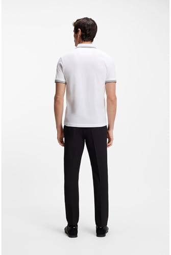 Boss Polo Paul 50506193 Bianco Slim Fit - 4