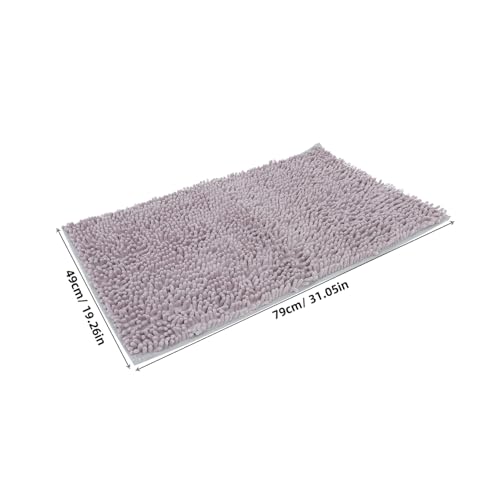 Tapis de bain chenille super absorbant et lavable en machine Abaodam - 3