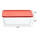 Pyrex Simply Store Glass Food Storage Container, Snug Fit Non-Toxic Plastic BPA-Free Lids, Freezer Dishwasher Microwave Safe, 11 Cup