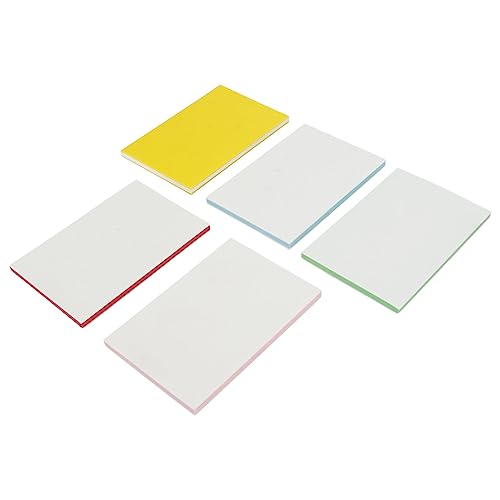 Generic 6 Pcs Rubber Carving Block Tetragonum Colorful Double Sided DIY Rubber Block Stamp Carving for Postcards