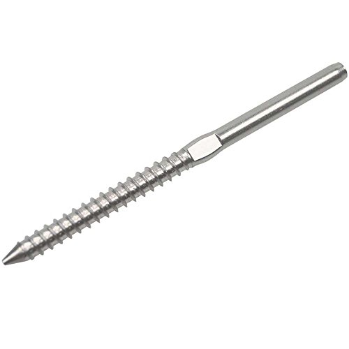 Tensores de acero inoxidable 316 para cable con tornillo espiga para cable de 1/8" COMBO miniatura 4