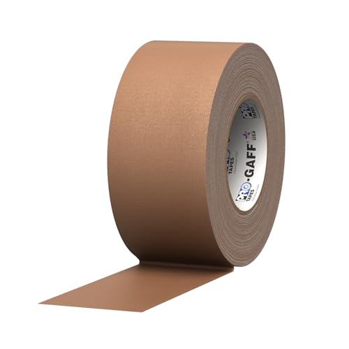 ProTapes Pro Gaff Premium Matte Cloth Gaffer's Tape With Rubber Adhesive, 11 mils Thick, 55 yds...